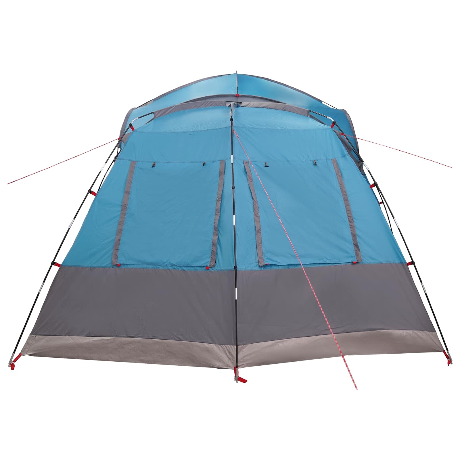 Seitenzelt mit Dach Blau 410 x 410 x 250 cm Polyester und Stahl