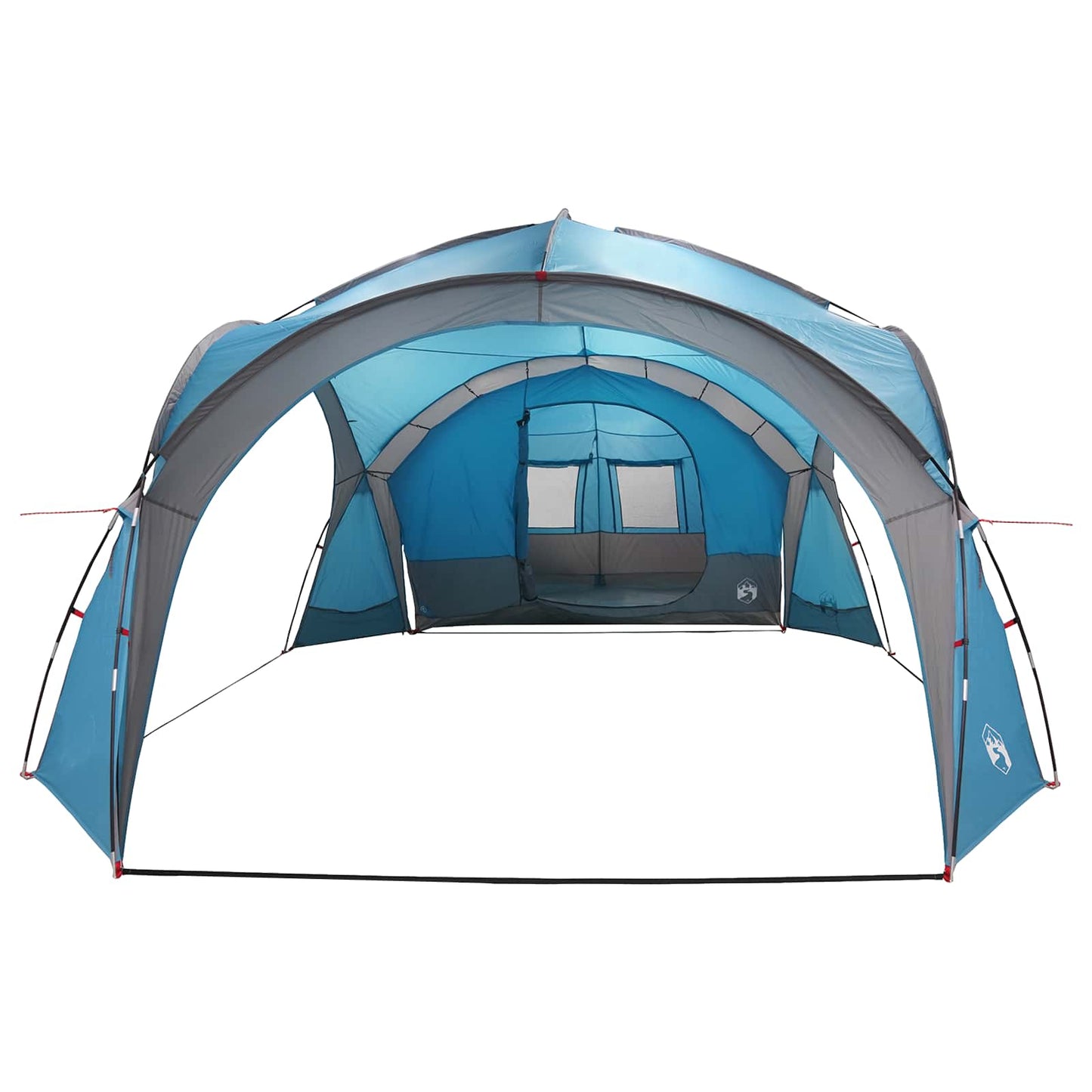 Seitenzelt mit Dach Blau 410 x 410 x 250 cm Polyester und Stahl