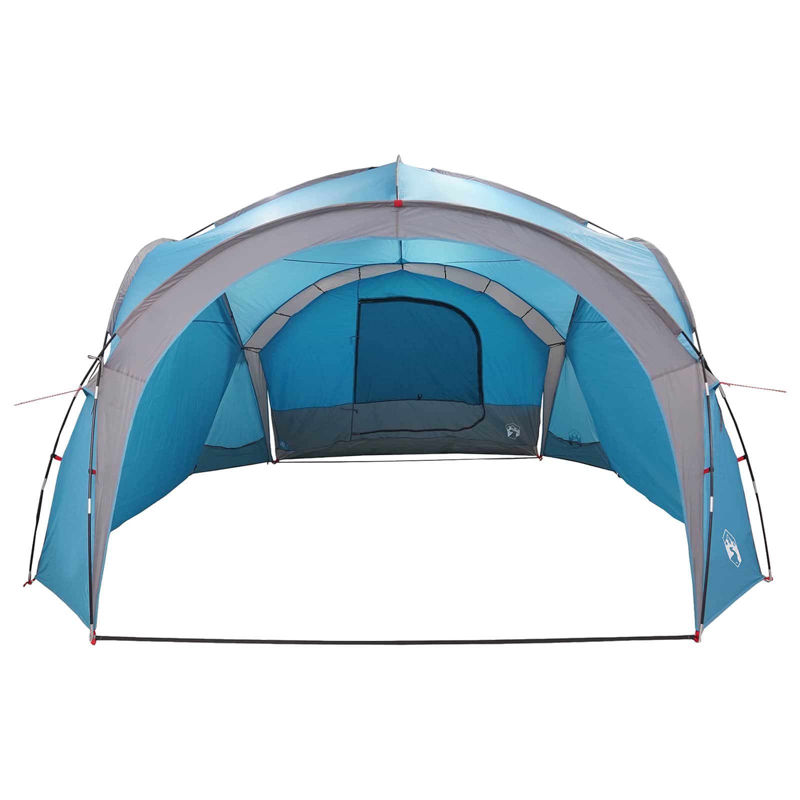 Seitenzelt mit Dach Blau 410 x 410 x 250 cm Polyester und Stahl