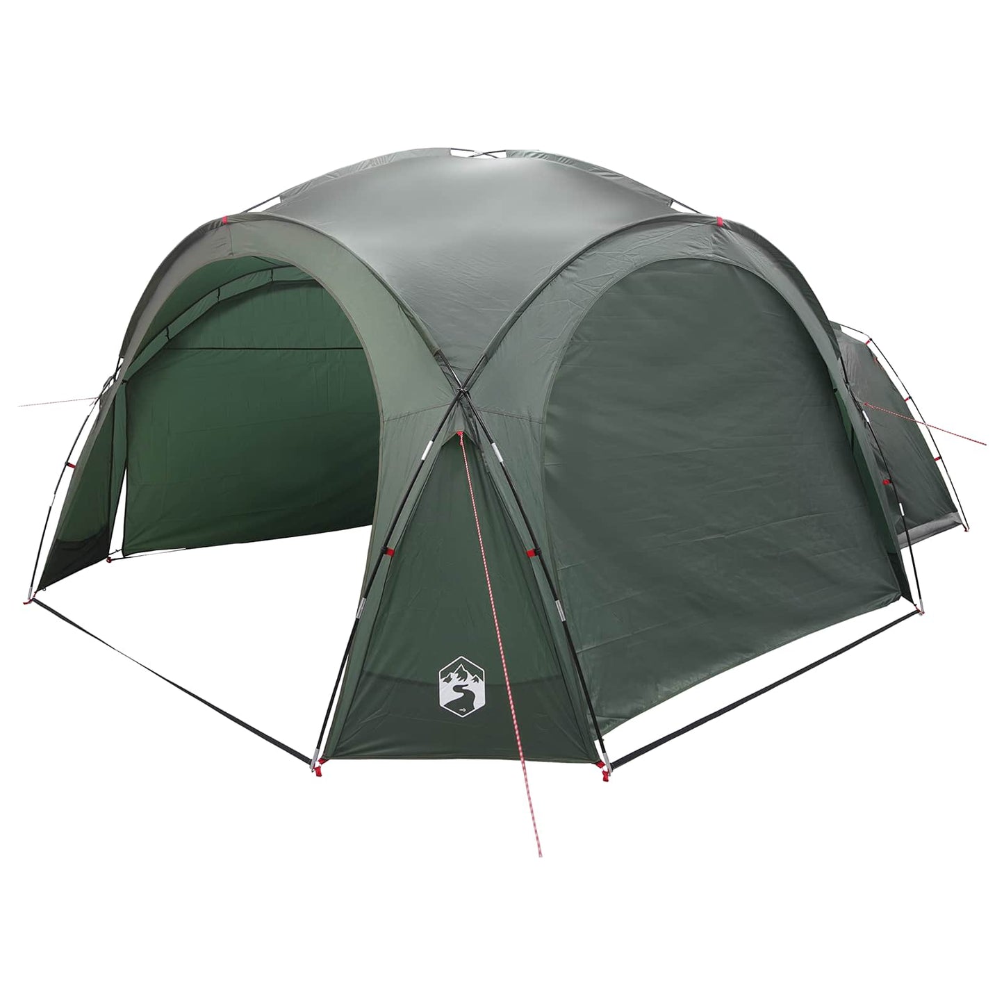 Seitenzelt Olivegrün 410 x 410 x 250 cm Polyester und Stahl