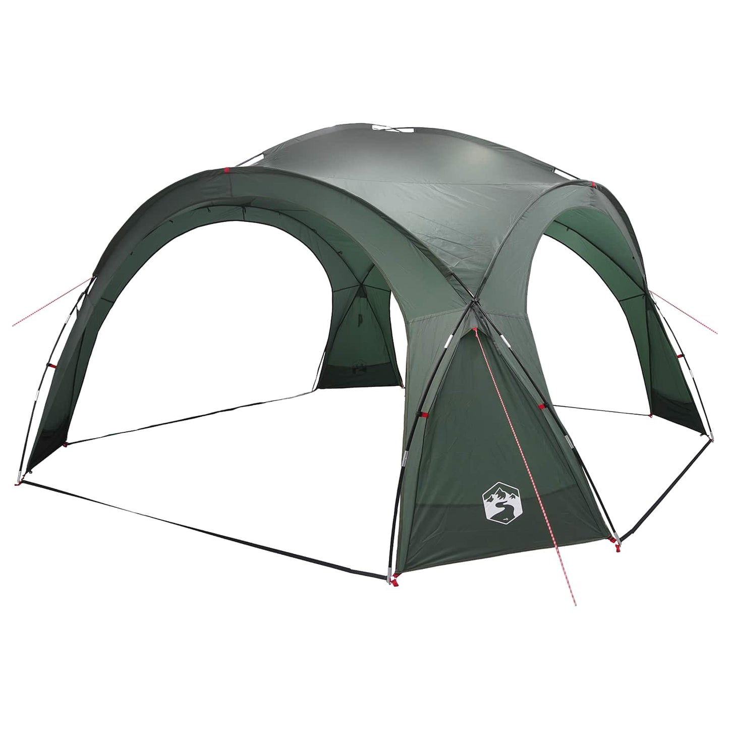 Seitenzelt Olivegrün 410 x 410 x 250 cm Polyester und Stahl