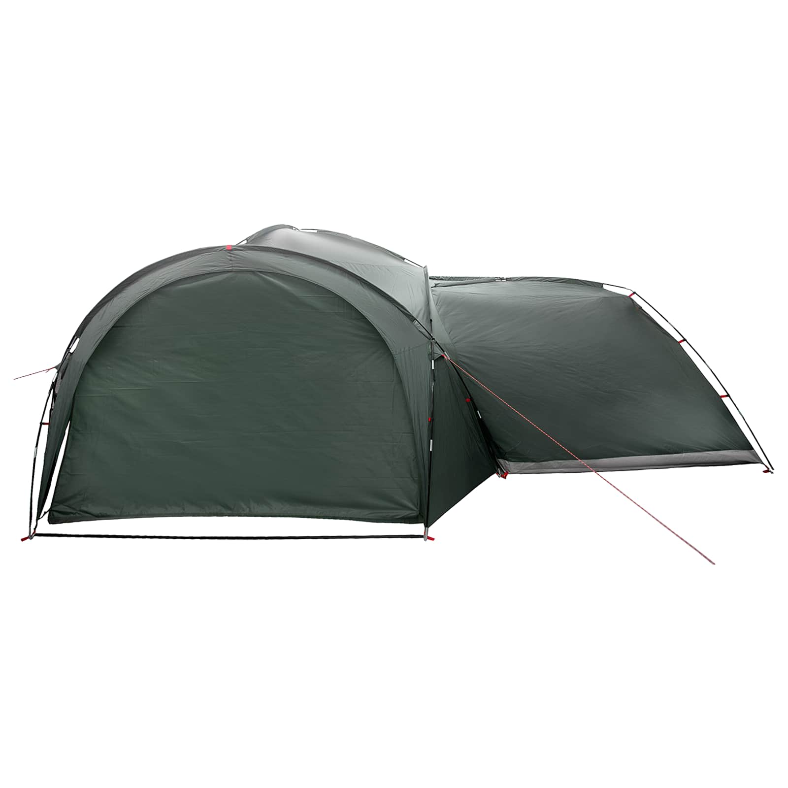 Seitenzelt Olivegrün 410 x 410 x 250 cm Polyester und Stahl
