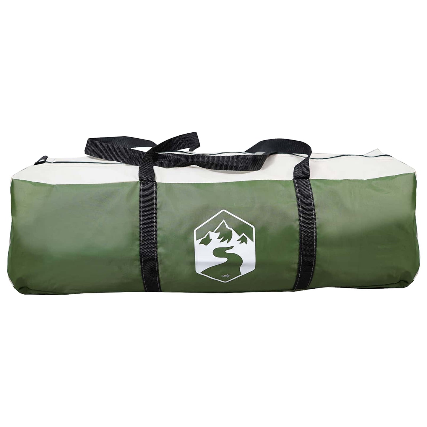 Hütten-Zelt Grün 480 x 273 x 205 cm Polyester und Stahl