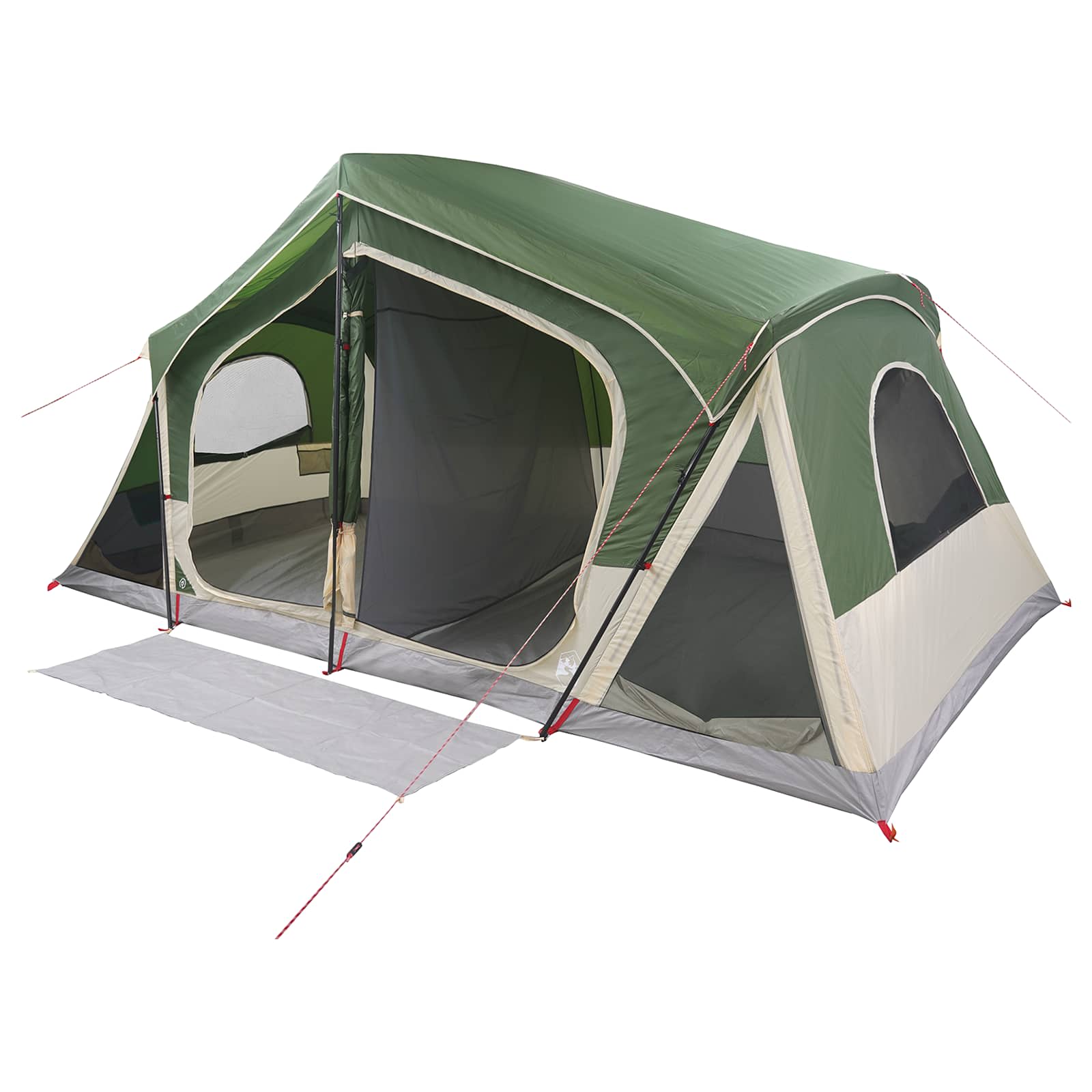 Hütten-Zelt Grün 480 x 273 x 205 cm Polyester und Stahl