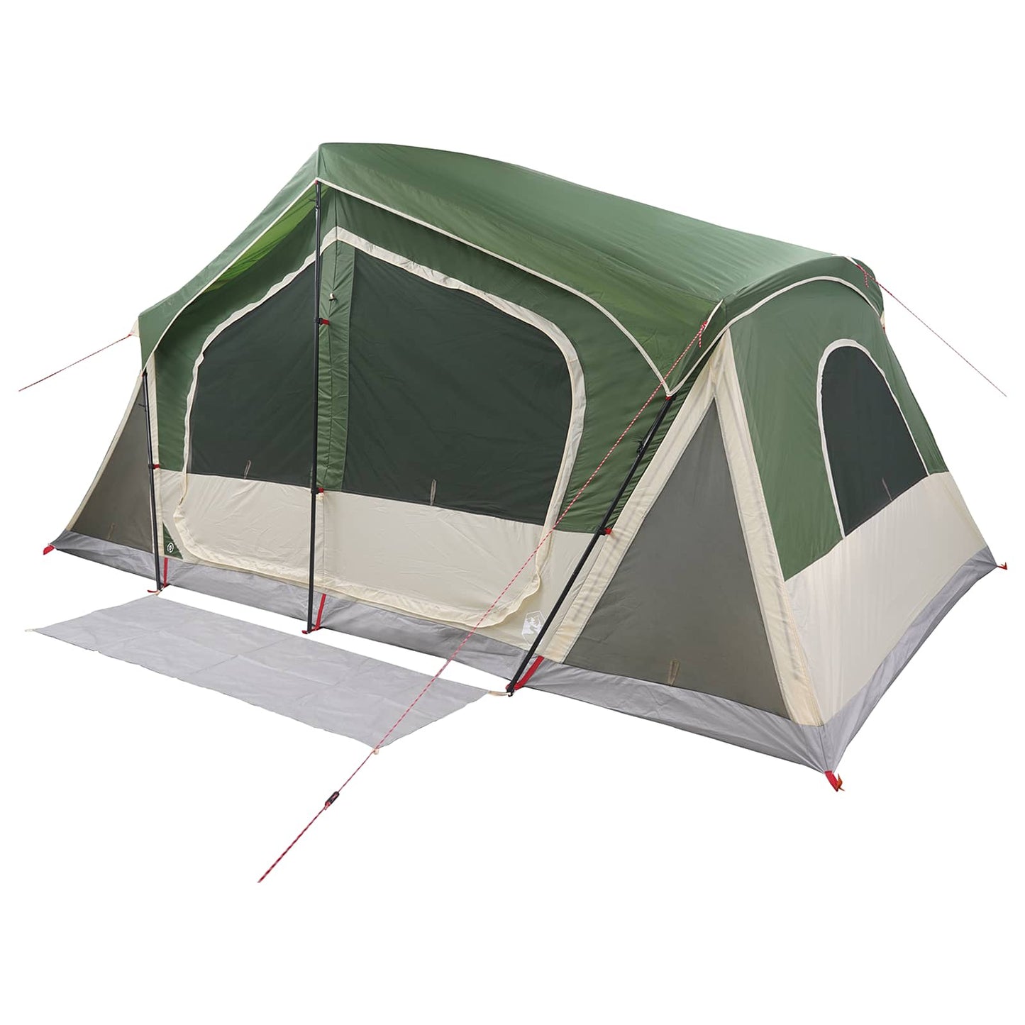 Hütten-Zelt Grün 480 x 273 x 205 cm Polyester und Stahl