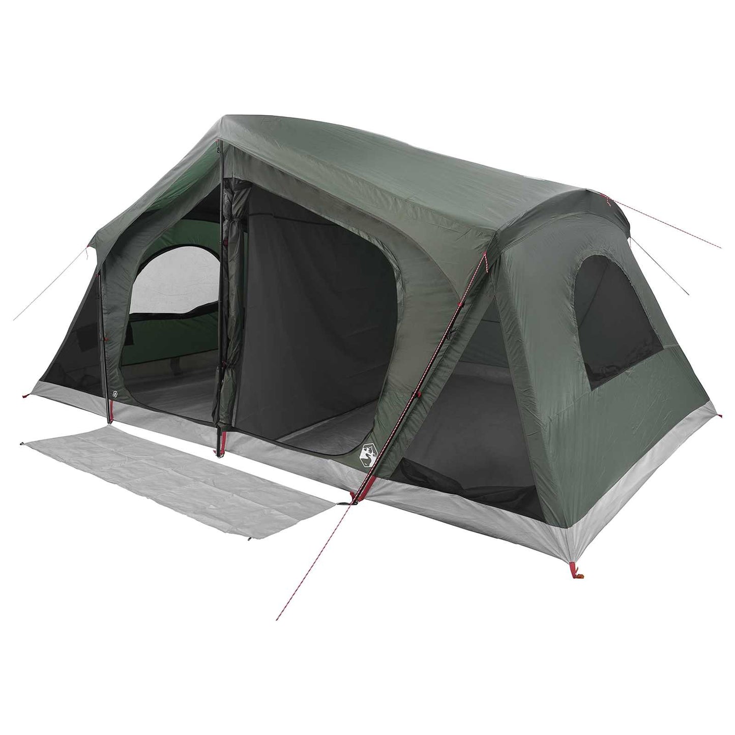 Hütten-Zelt Olivegrün 480 x 273 x 205 cm Polyester und Stahl