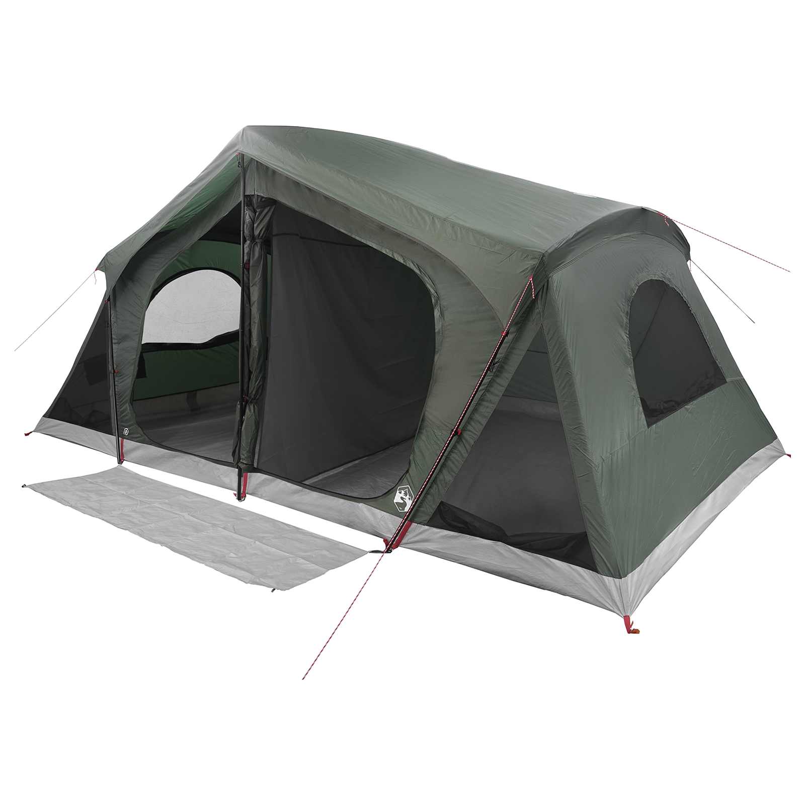 Hütten-Zelt Olivegrün 480 x 273 x 205 cm Polyester und Stahl