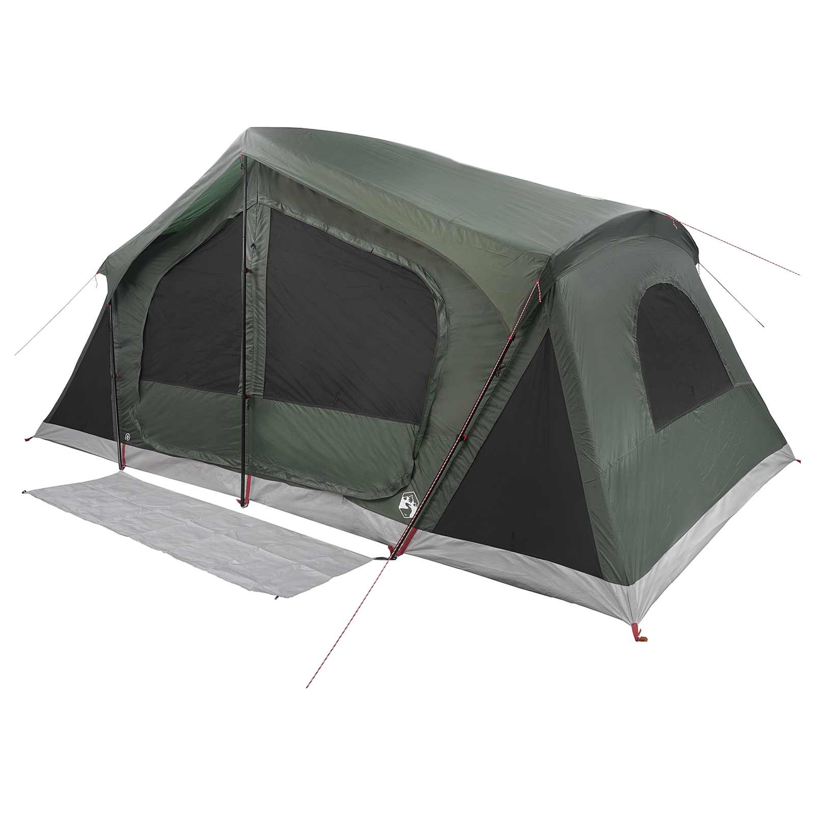 Hütten-Zelt Olivegrün 480 x 273 x 205 cm Polyester und Stahl