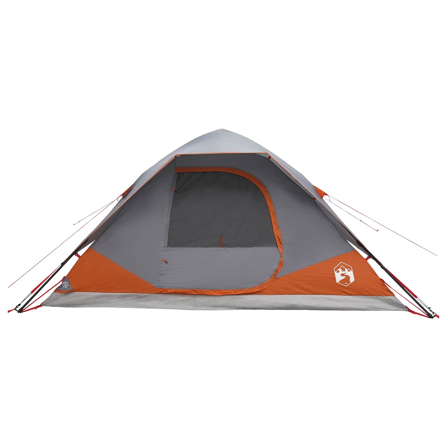 Sofort Zelt mit Dach Grau und Orange 305 x 215 x 140 cm