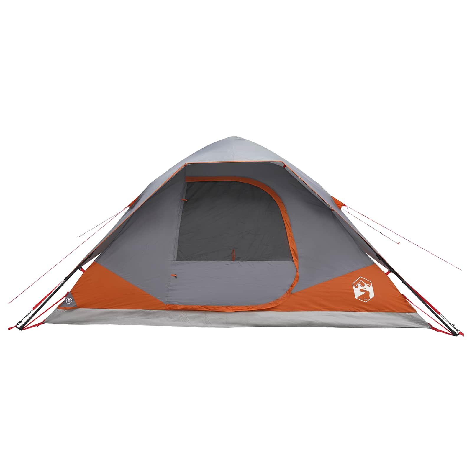 Sofort Zelt mit Dach Grau und Orange 305 x 215 x 140 cm