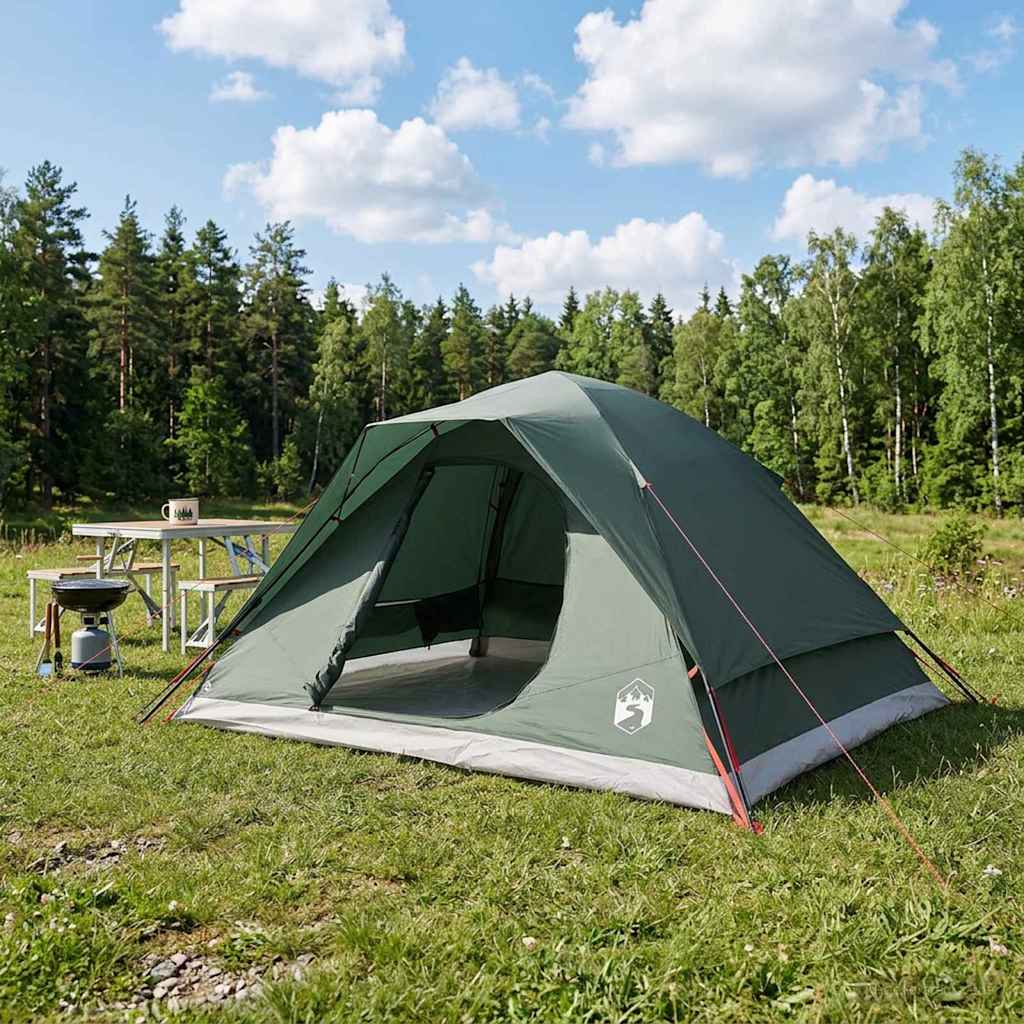 Sofort Zelt Olivegrün 305 x 215 x 140 cm Polyester und Stahl