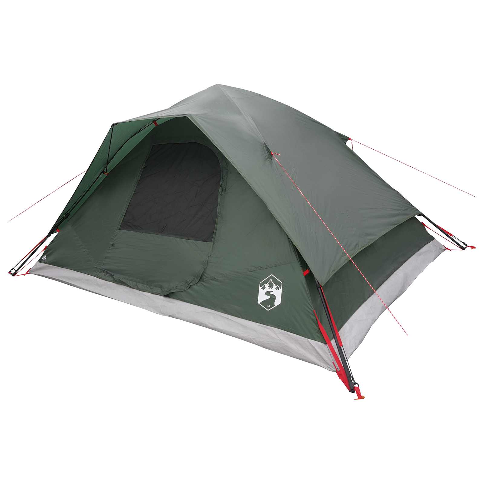 Sofort Zelt Olivegrün 305 x 215 x 140 cm Polyester und Stahl