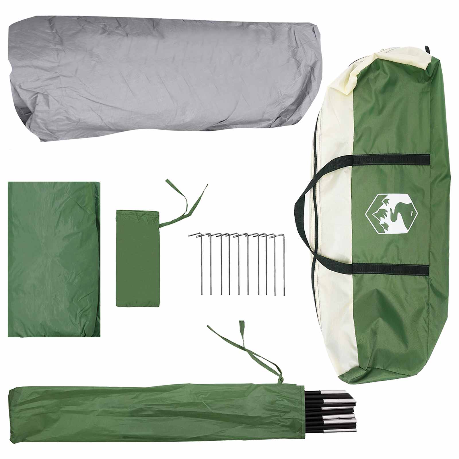 Sofort Zelt Grün 305 x 275 x 190 cm Polyester und Stahl