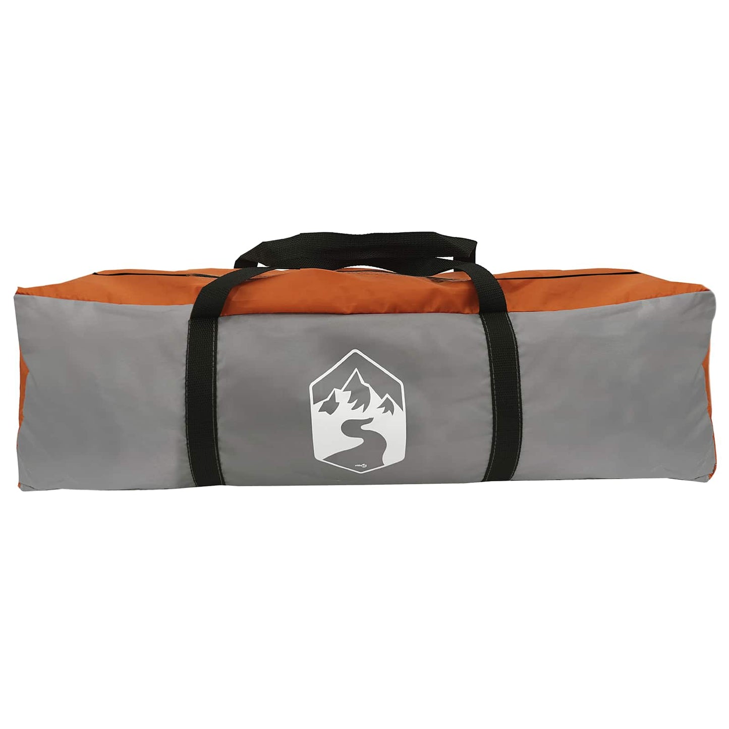 Sofort Zelt mit Dach Grau und Orange 305 x 275 x 190 cm