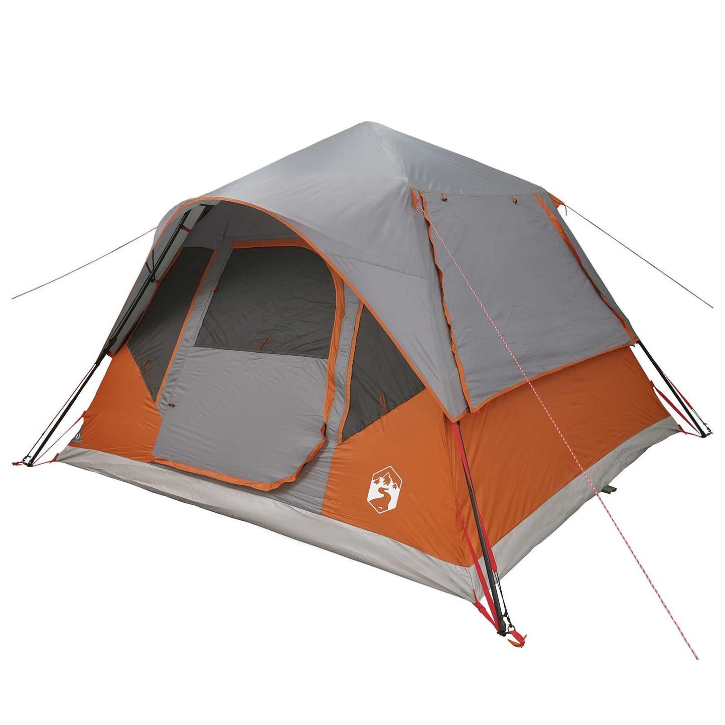Sofort Zelt mit Dach Grau und Orange 305 x 275 x 190 cm