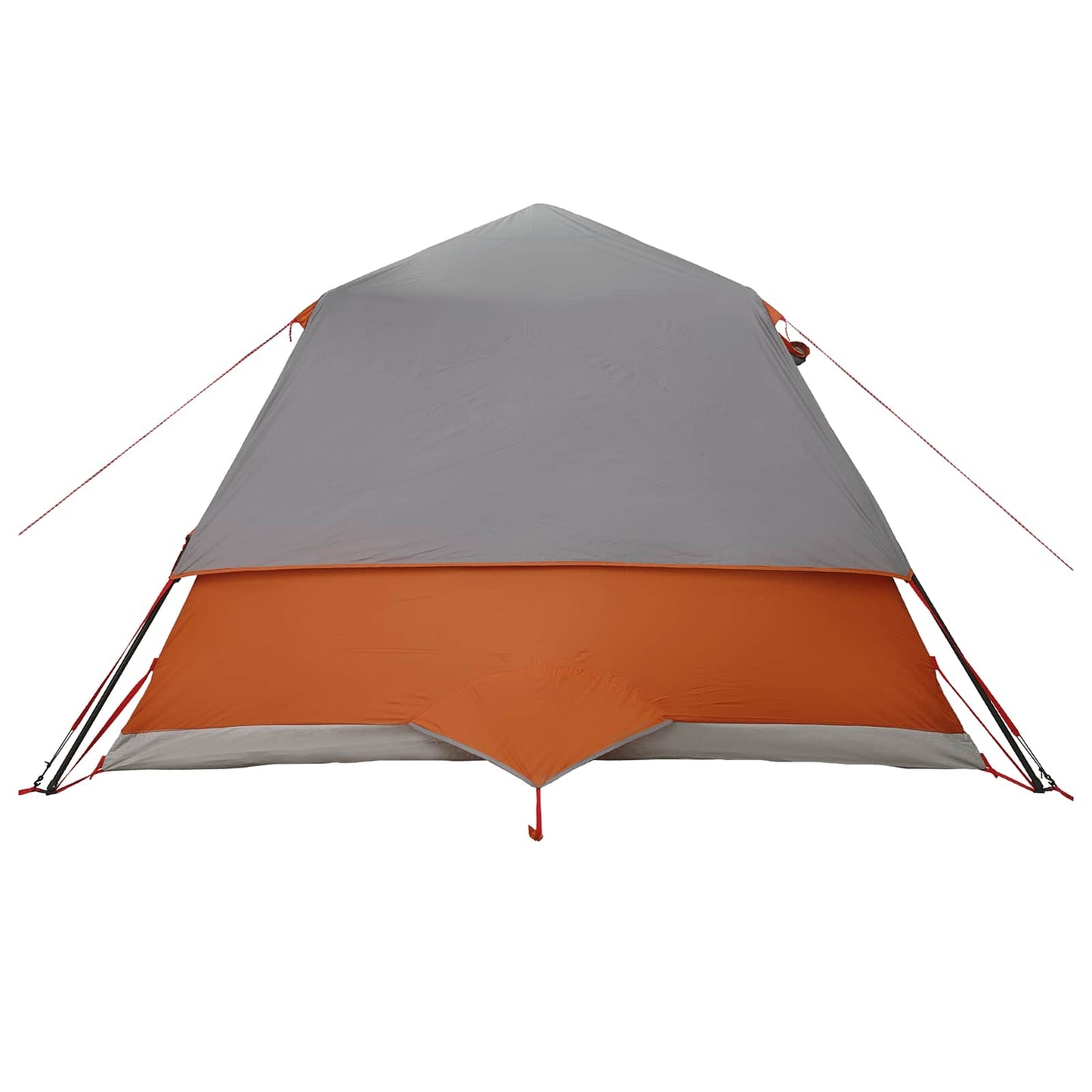 Sofort Zelt mit Dach Grau und Orange 305 x 275 x 190 cm