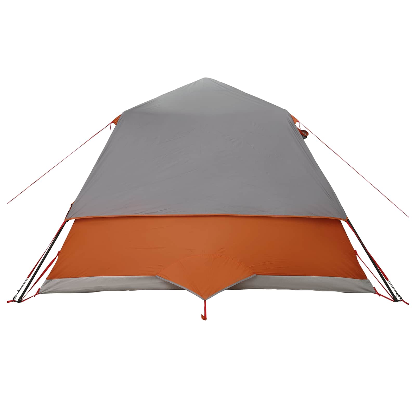 Sofort Zelt mit Dach Grau und Orange 305 x 275 x 190 cm