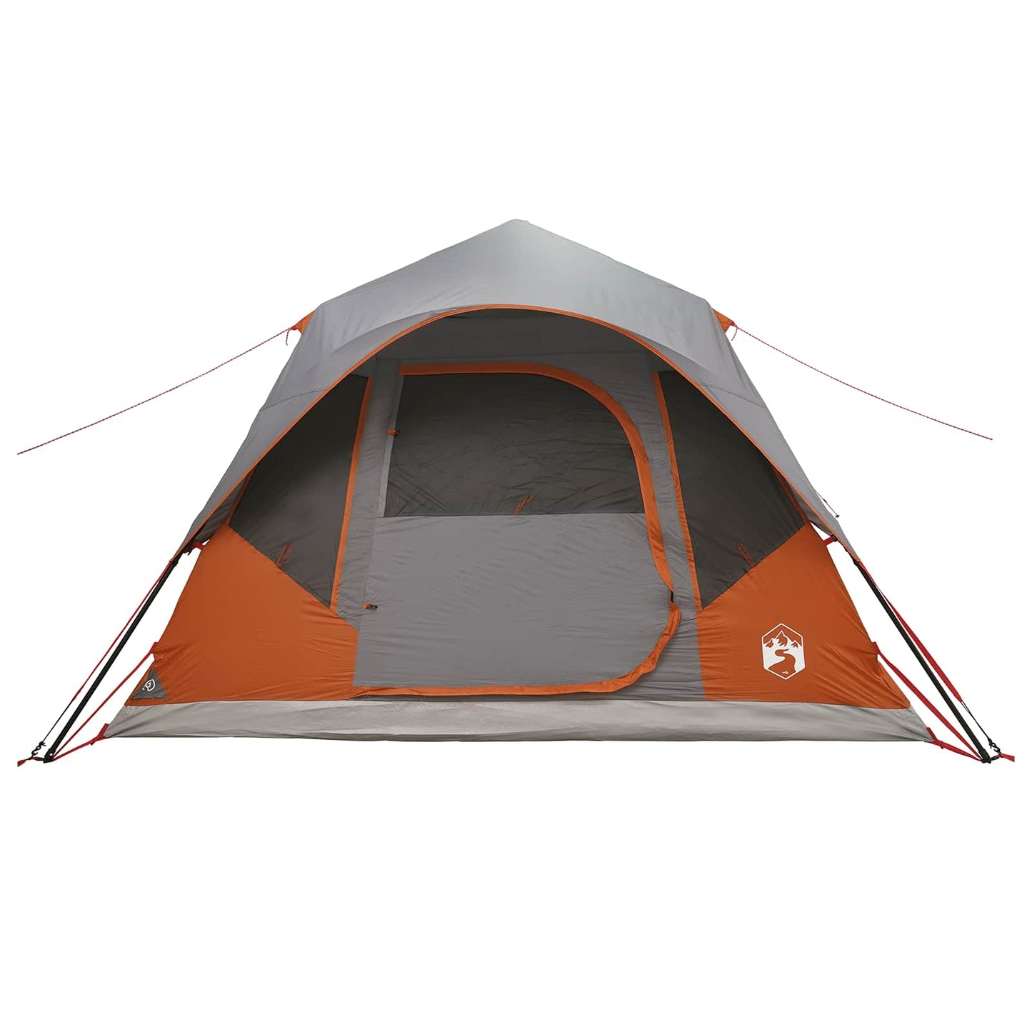 Sofort Zelt mit Dach Grau und Orange 305 x 275 x 190 cm
