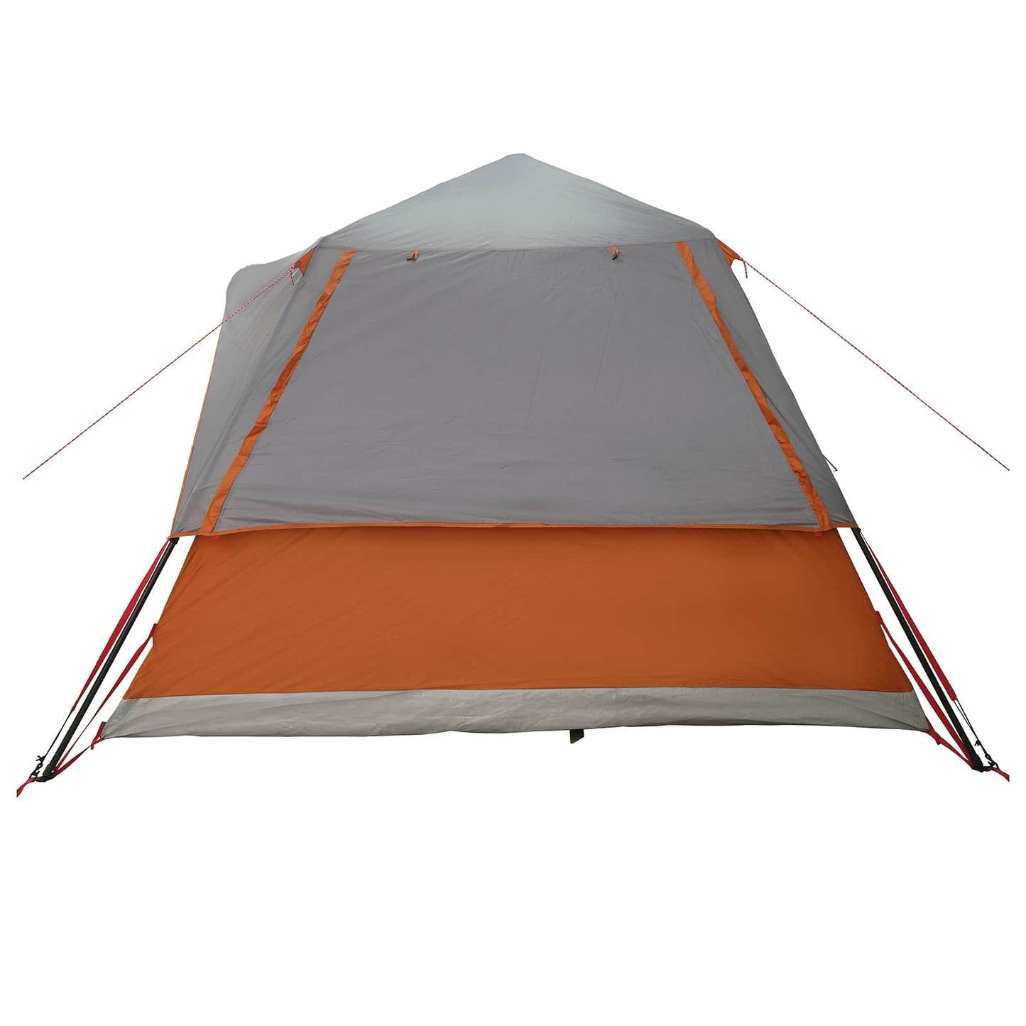 Sofort Zelt mit Dach Grau und Orange 305 x 275 x 190 cm