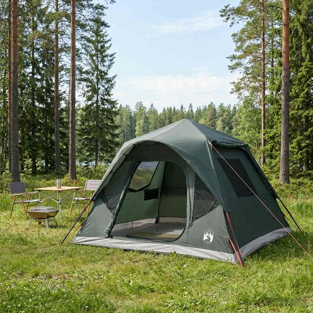 Sofort Zelt Olivegrün 305 x 275 x 190 cm Polyester und Stahl