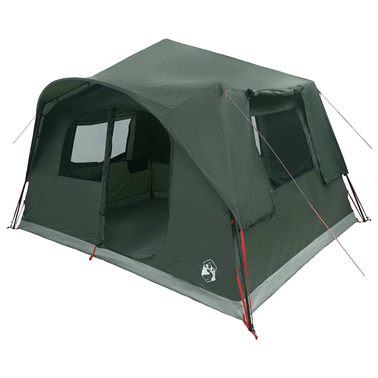 Sofort Zelt Olivegrün 365 x 380 x 200 cm Polyester und Stahl