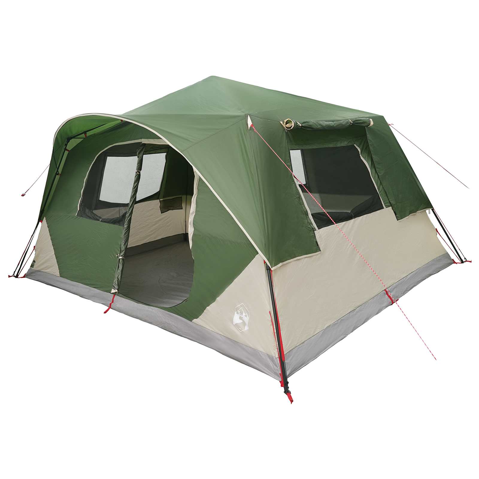 Sofort Zelt 10 Personen Grün Polyester und Stahl