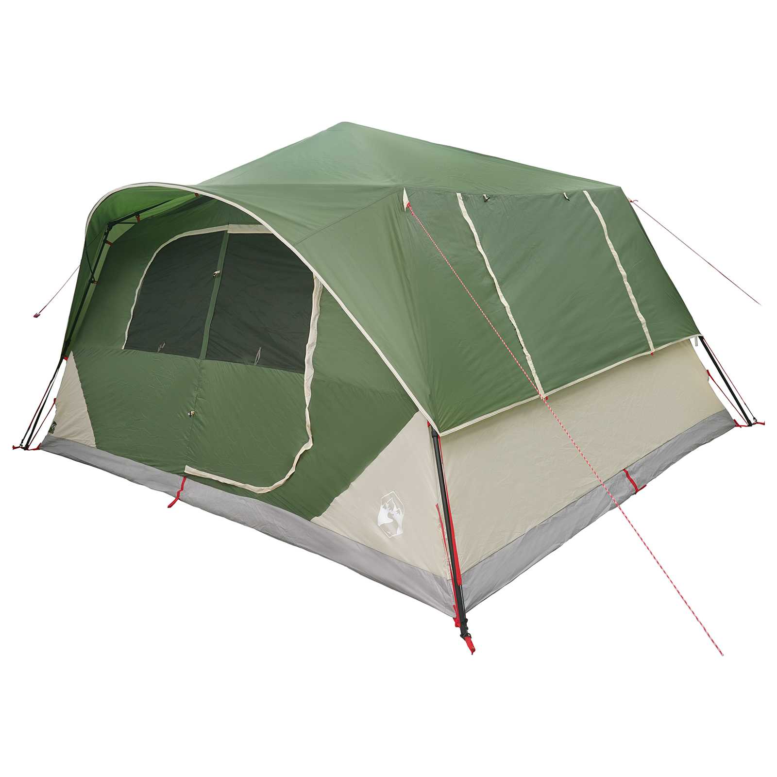 Sofort Zelt 10 Personen Grün Polyester und Stahl