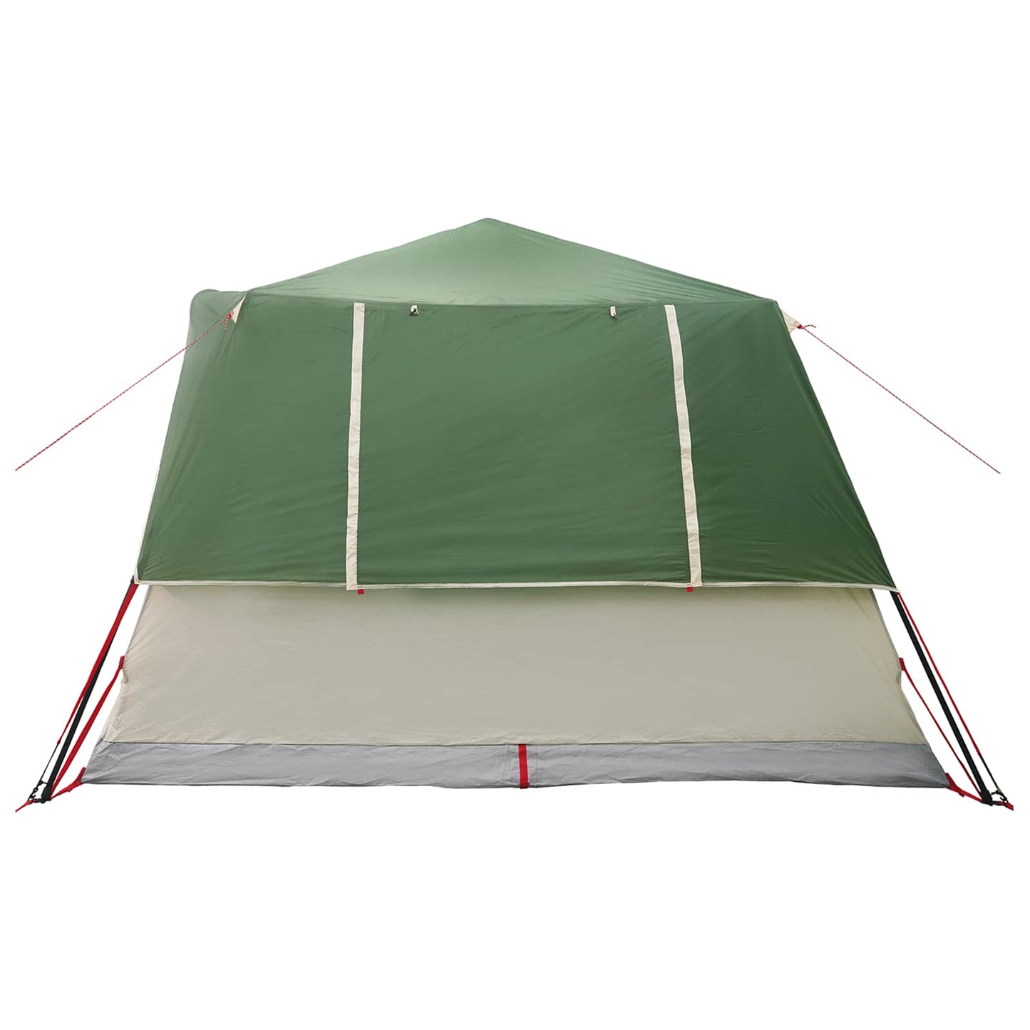 Sofort Zelt 10 Personen Grün Polyester und Stahl