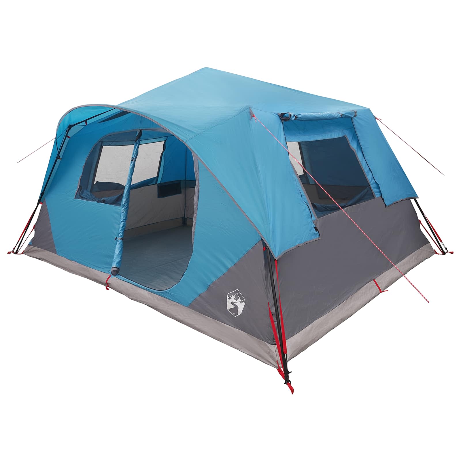 Sofort Zelt 10 Personen Blau Polyester und Stahl