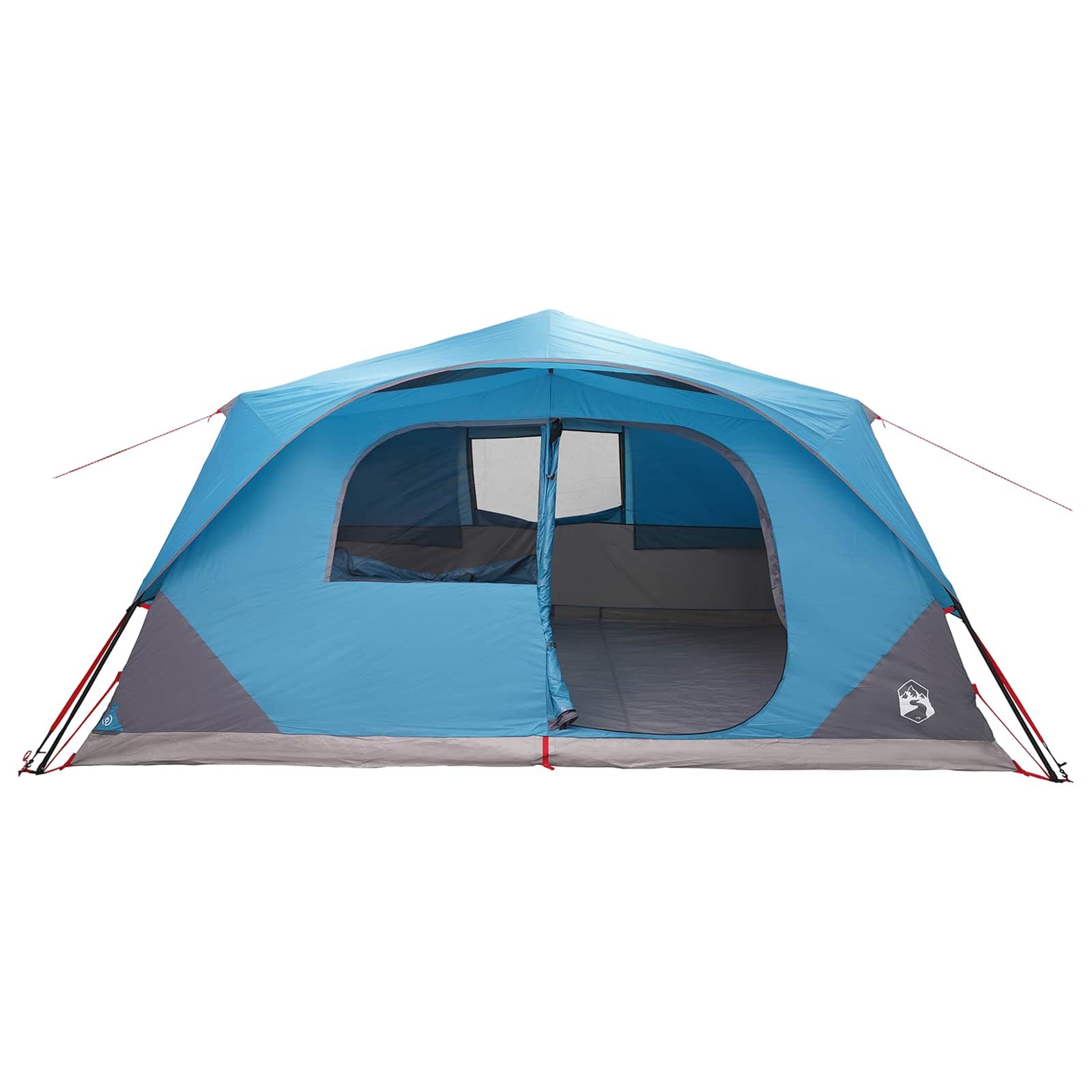 Sofort Zelt 10 Personen Blau Polyester und Stahl