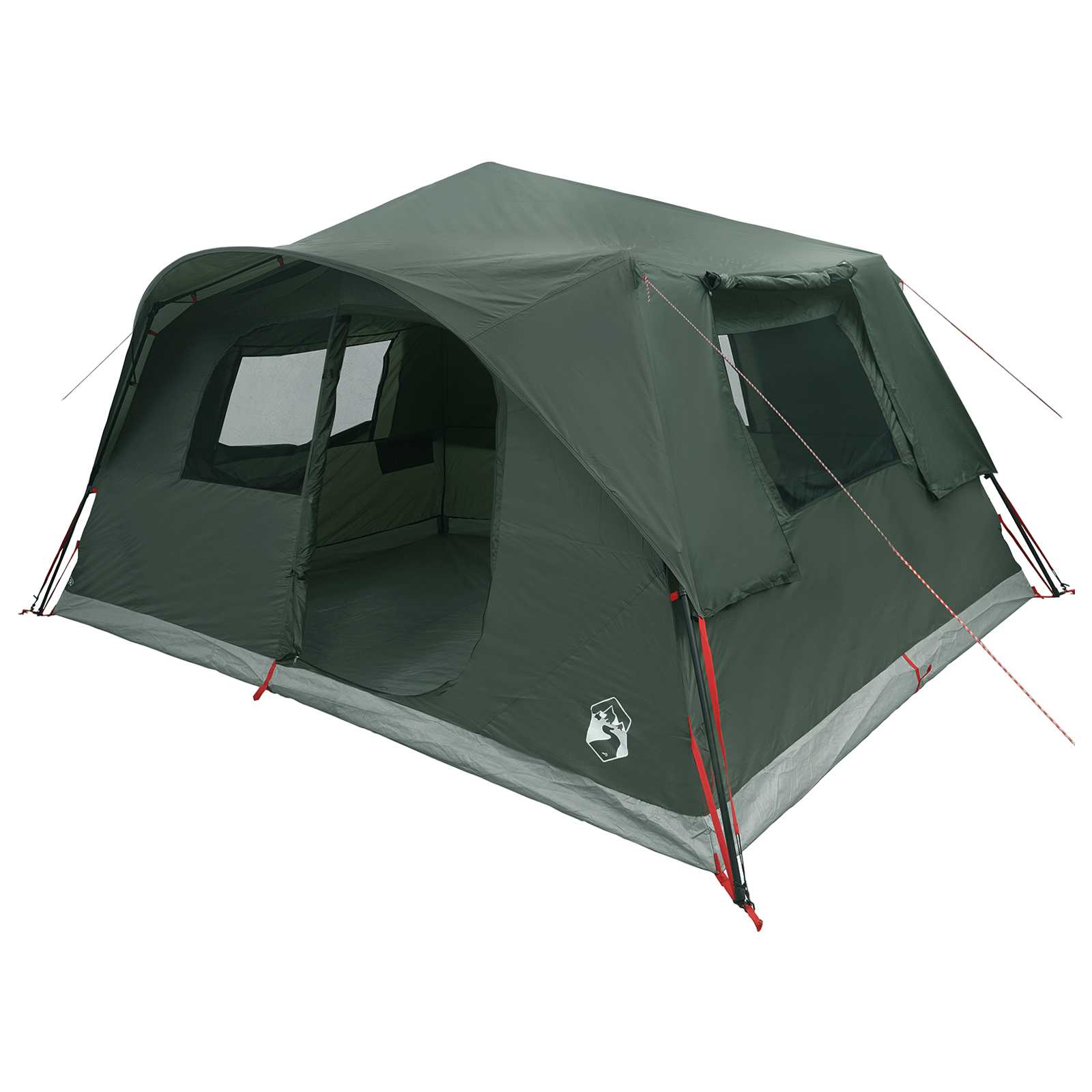 Sofort Zelt 10 Personen Olivegrün Polyester und Stahl