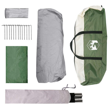Familienzelt Grün 6-Personen Polyester und Stahl