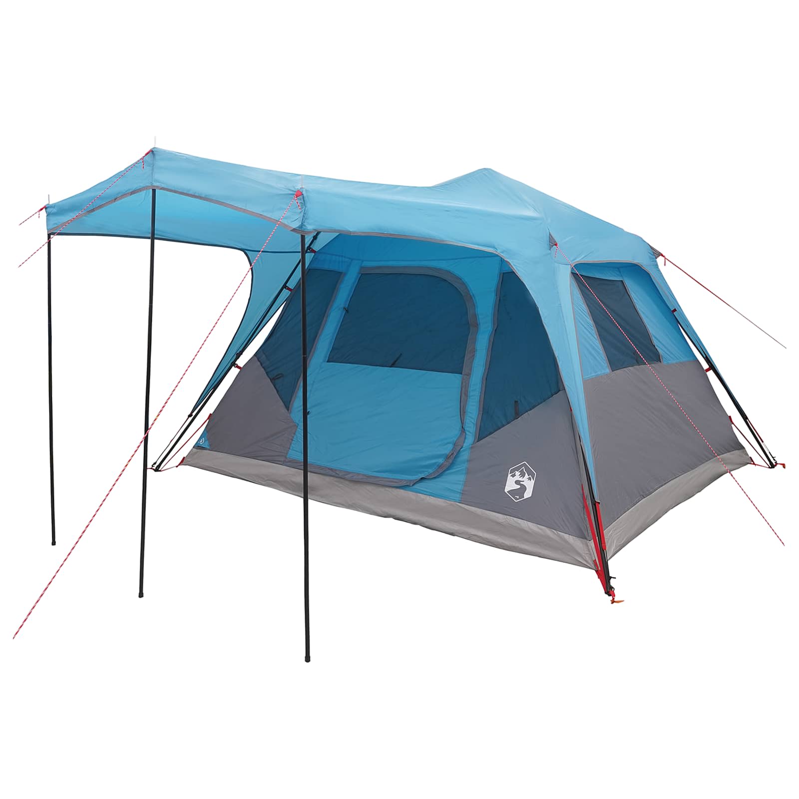 Familienzelt Blau 305 x 275 x 190 cm Polyester und Stahl
