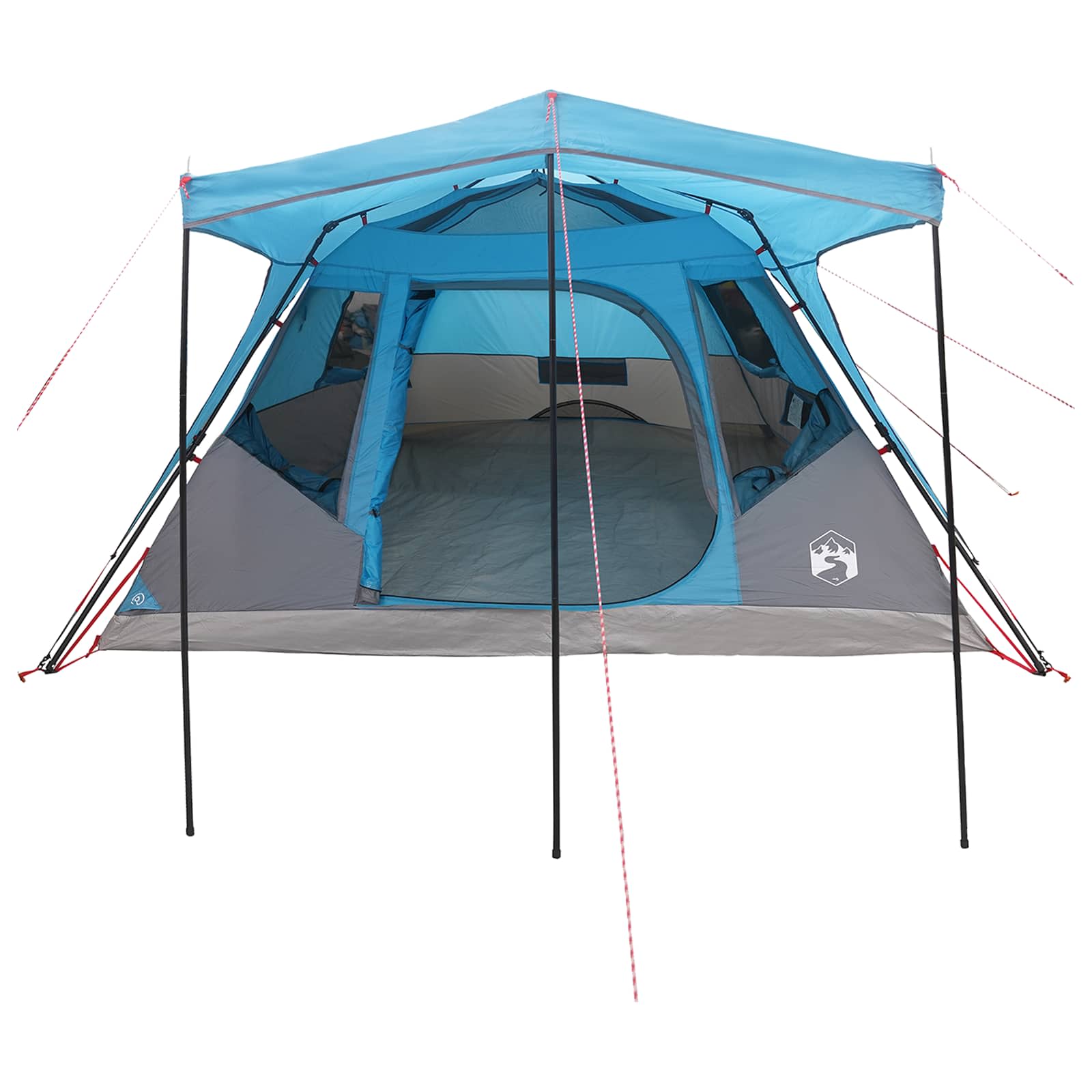 Familienzelt Blau 305 x 275 x 190 cm Polyester und Stahl