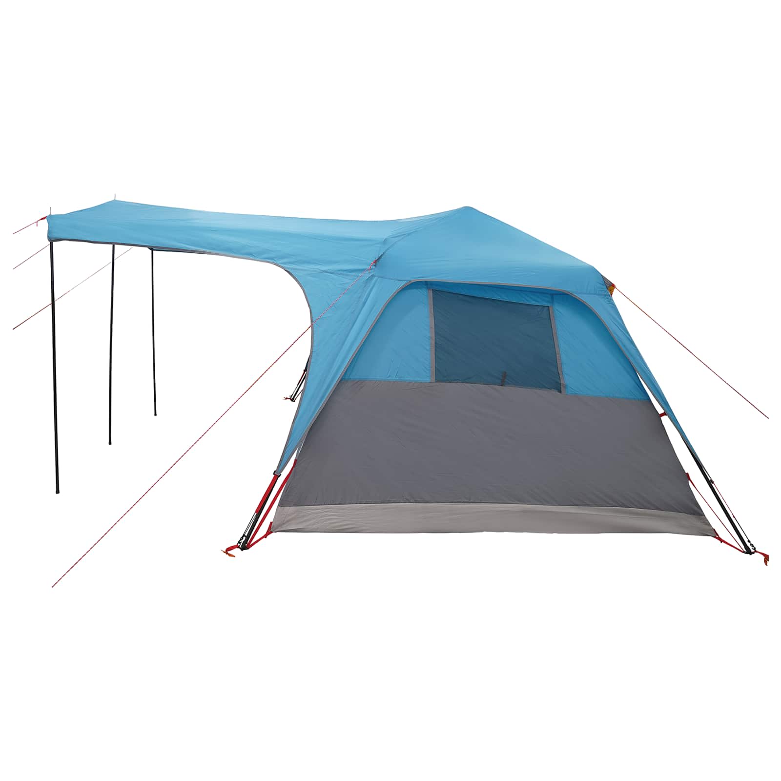 Familienzelt Blau 305 x 275 x 190 cm Polyester und Stahl