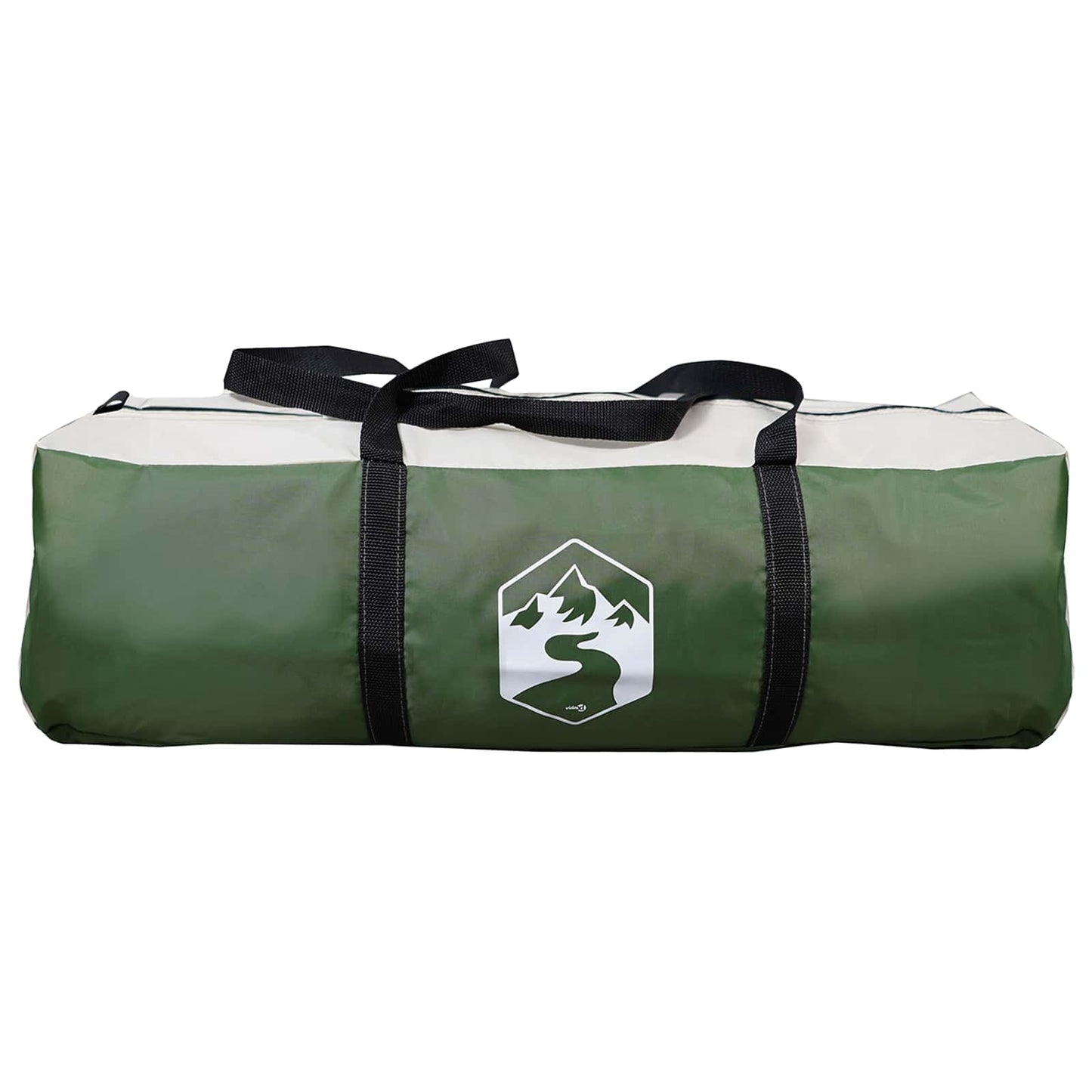 Tipi Zelt 4 Personen Grün Polyester und Stahl