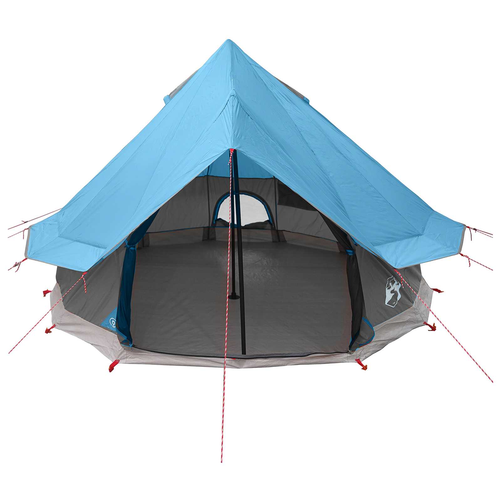 Tipi Zelt 4 Personen Blau Polyester und Stahl