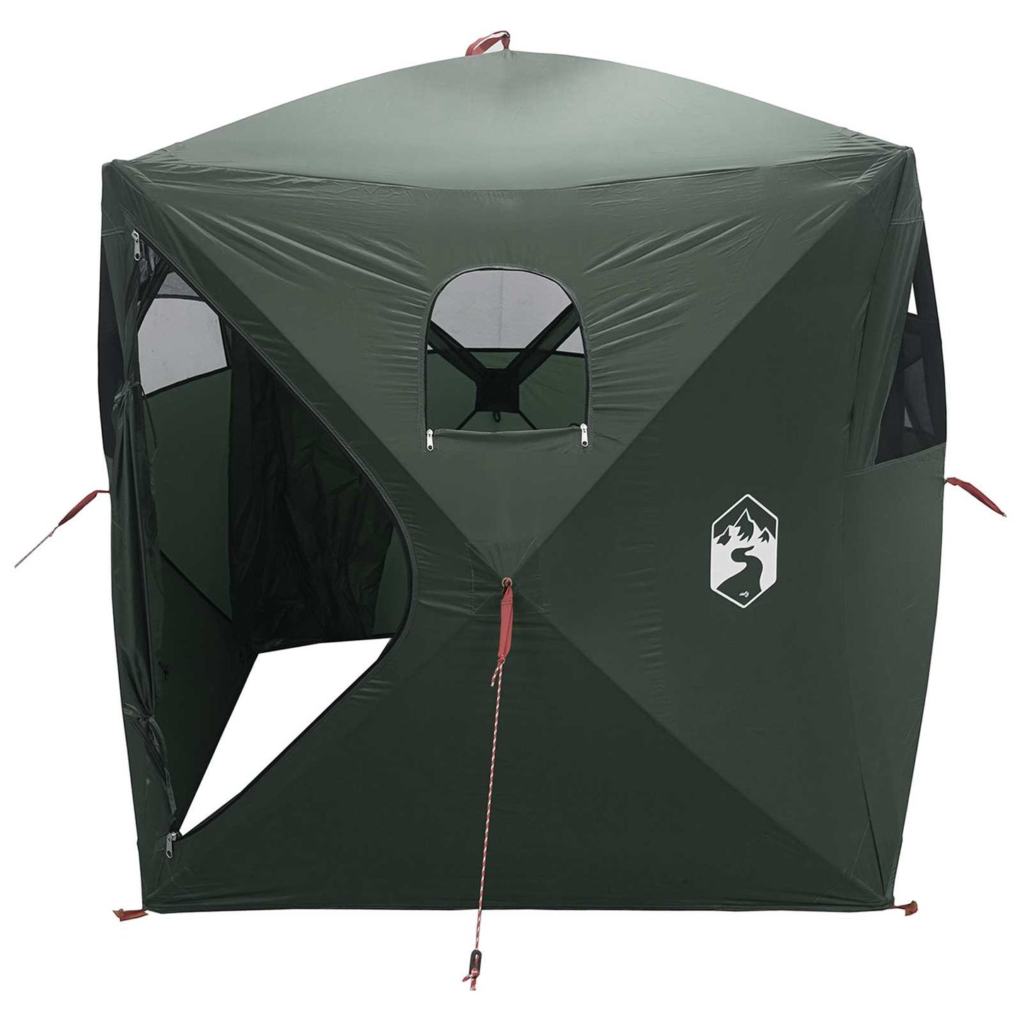 Huntingzelt Olivegrün 143 x 143 x 165 cm Polyester und Stahl