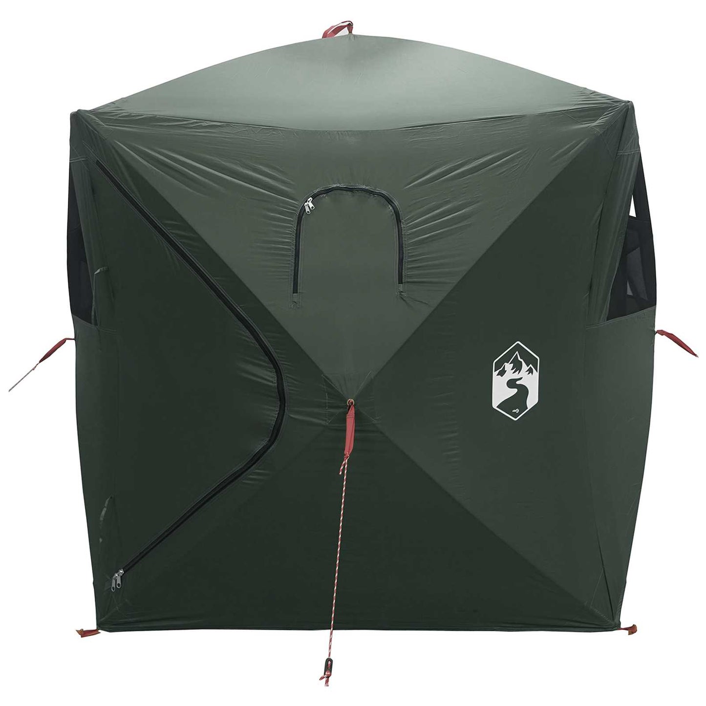 Huntingzelt Olivegrün 143 x 143 x 165 cm Polyester und Stahl