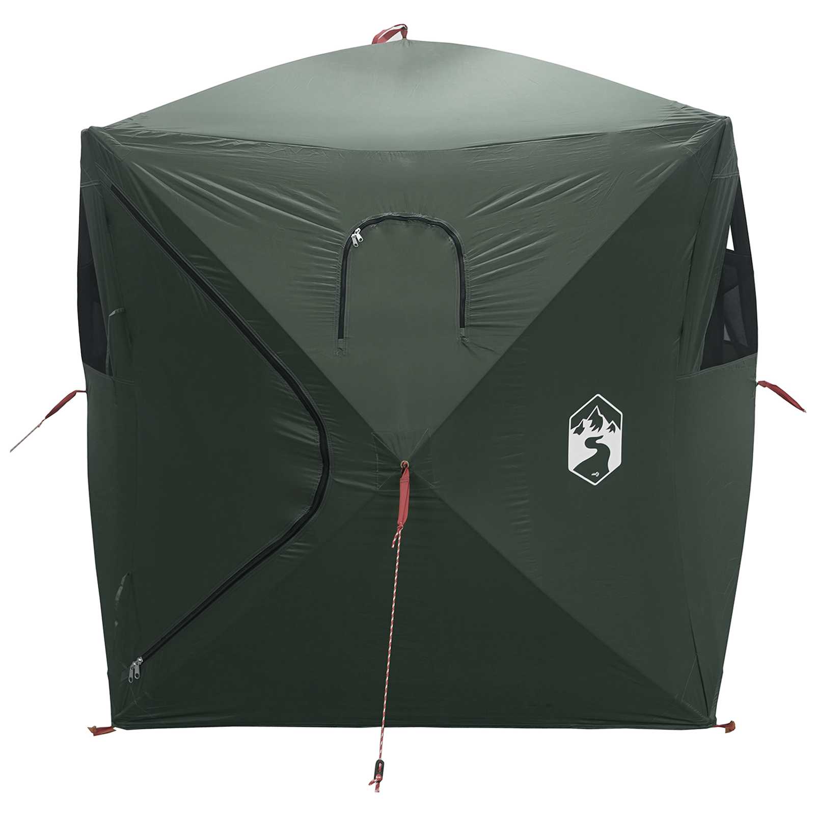 Huntingzelt Olivegrün 143 x 143 x 165 cm Polyester und Stahl