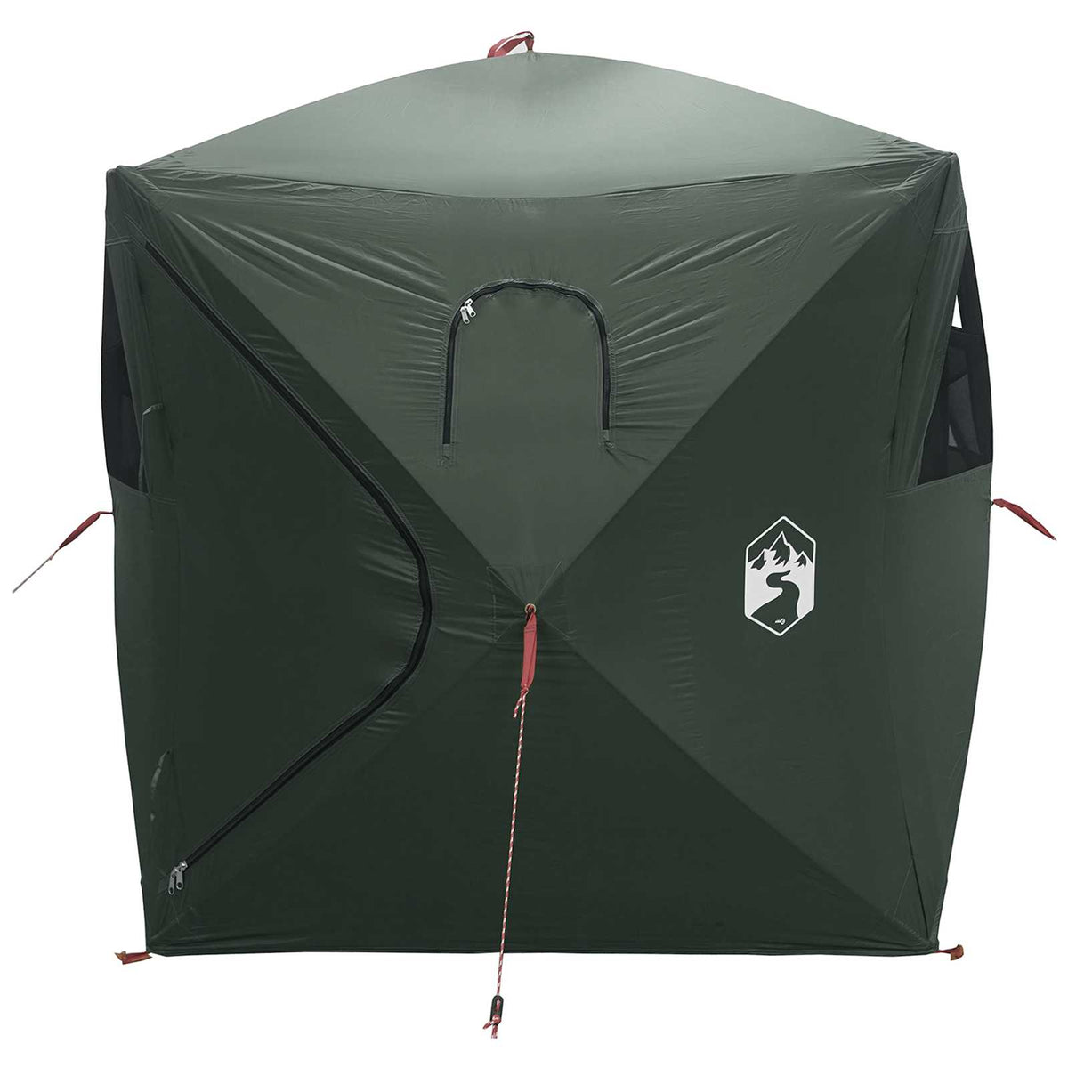 Huntingzelt Olivegrün 2-Personen Polyester und Stahl