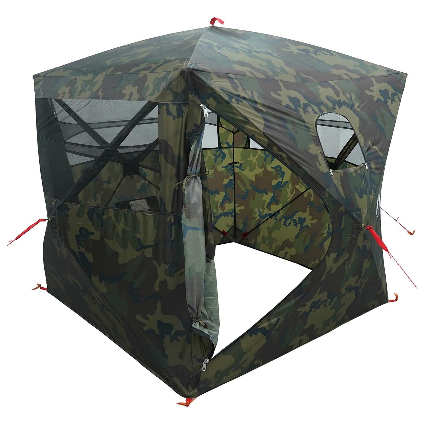 Huntingzelt Tarnung 143 x 143 x 165 cm Polyester und Stahl