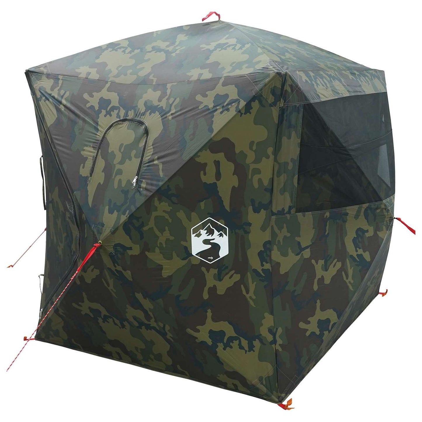 Huntingzelt Tarnung 143 x 143 x 165 cm Polyester und Stahl