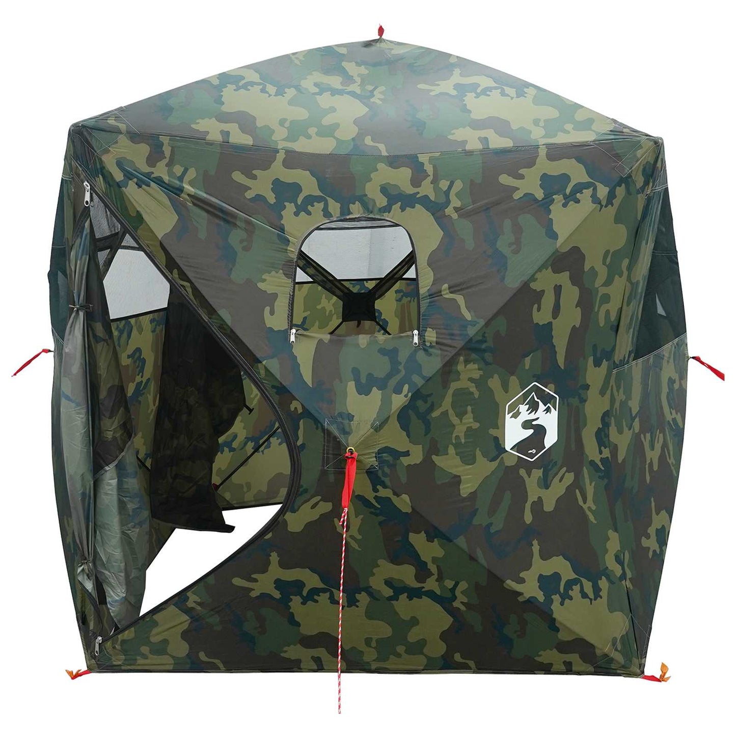 Huntingzelt Tarnung 143 x 143 x 165 cm Polyester und Stahl