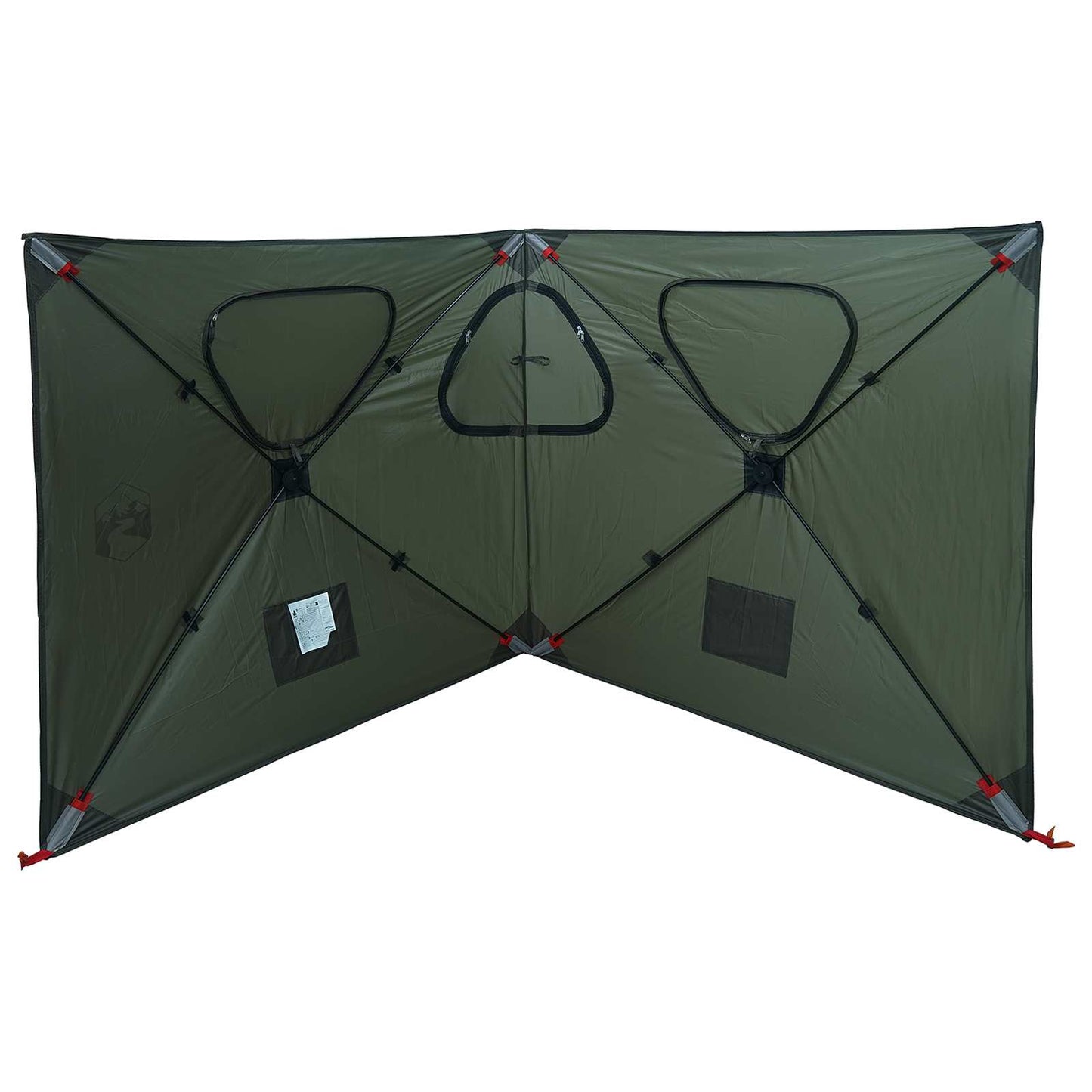 Huntingzelt 145 x 145 x 150 cm Olivegrün Polyester und Stahl