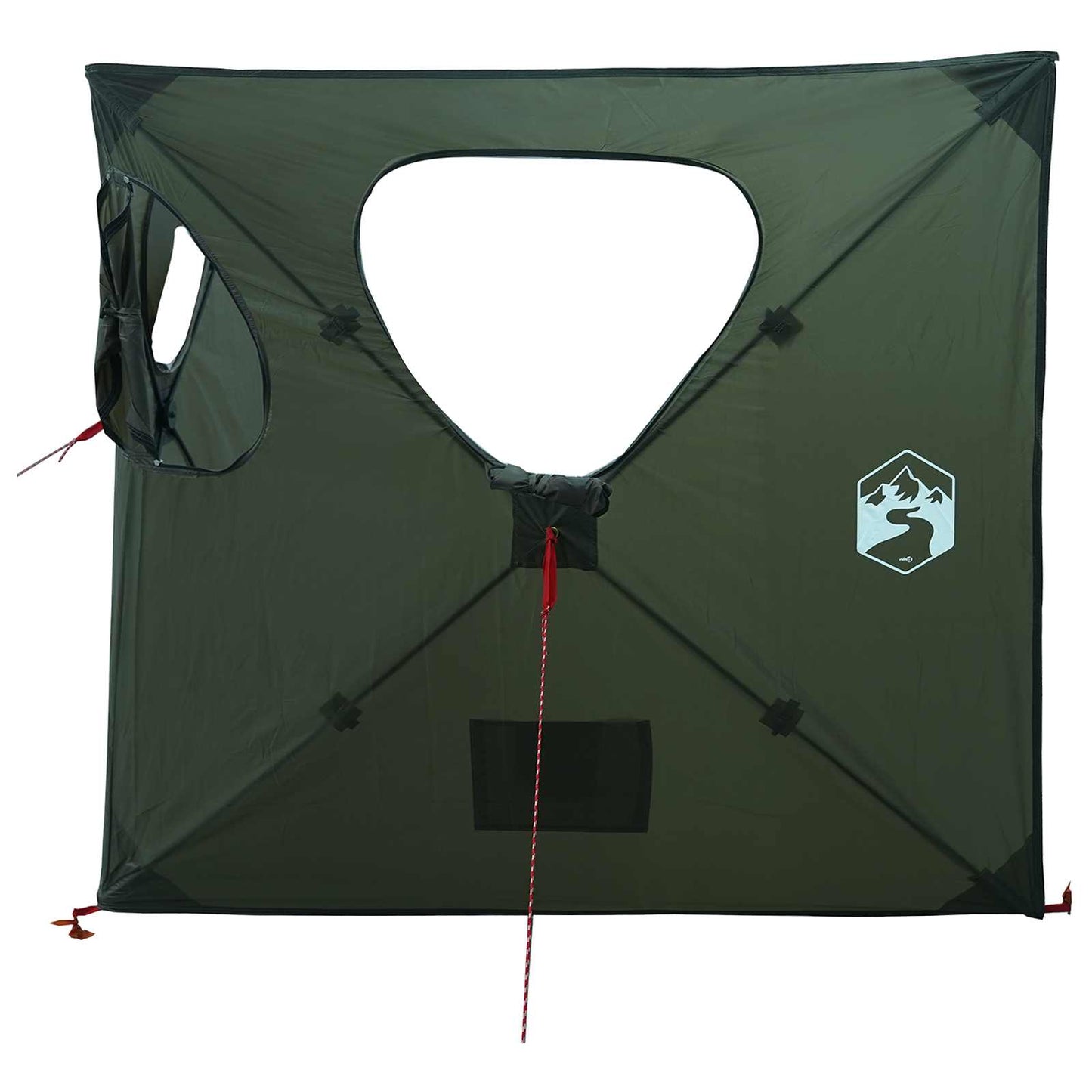 Huntingzelt 145 x 145 x 150 cm Olivegrün Polyester und Stahl