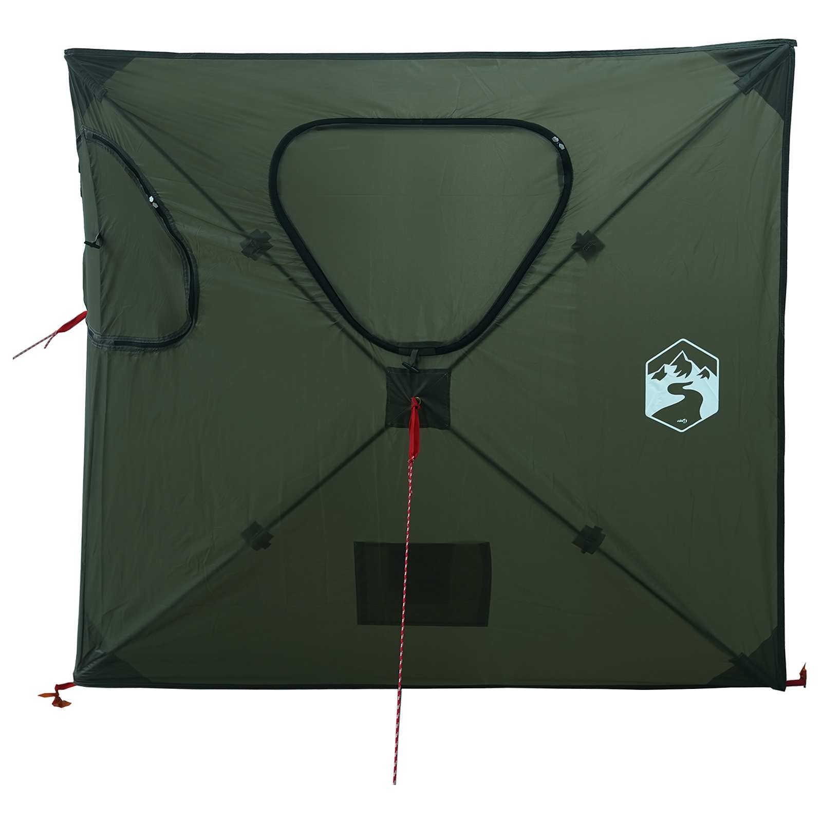 Huntingzelt 145 x 145 x 150 cm Olivegrün Polyester und Stahl