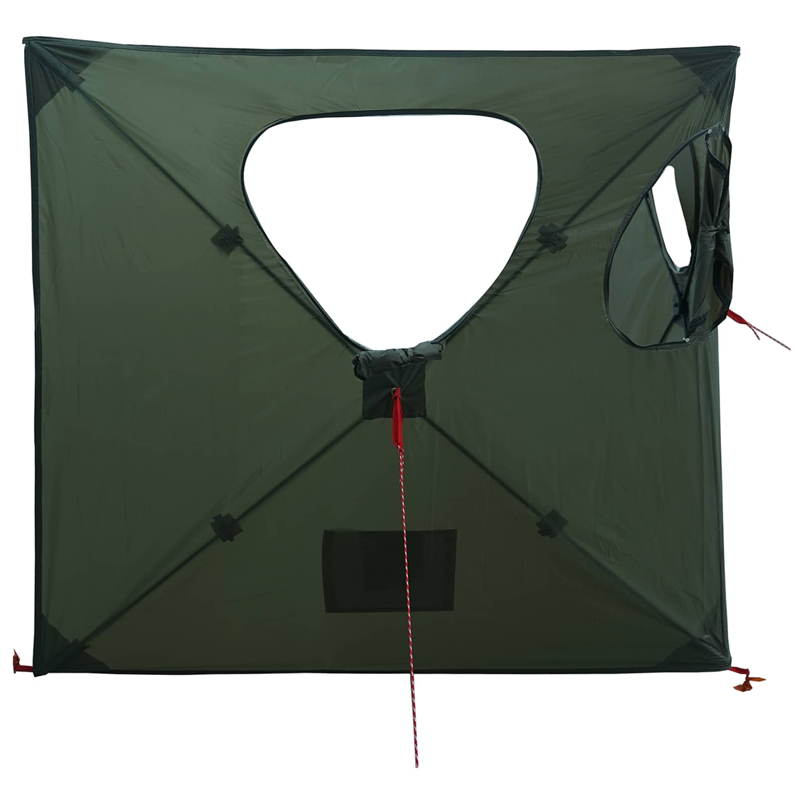Huntingzelt 145 x 145 x 150 cm Olivegrün Polyester und Stahl