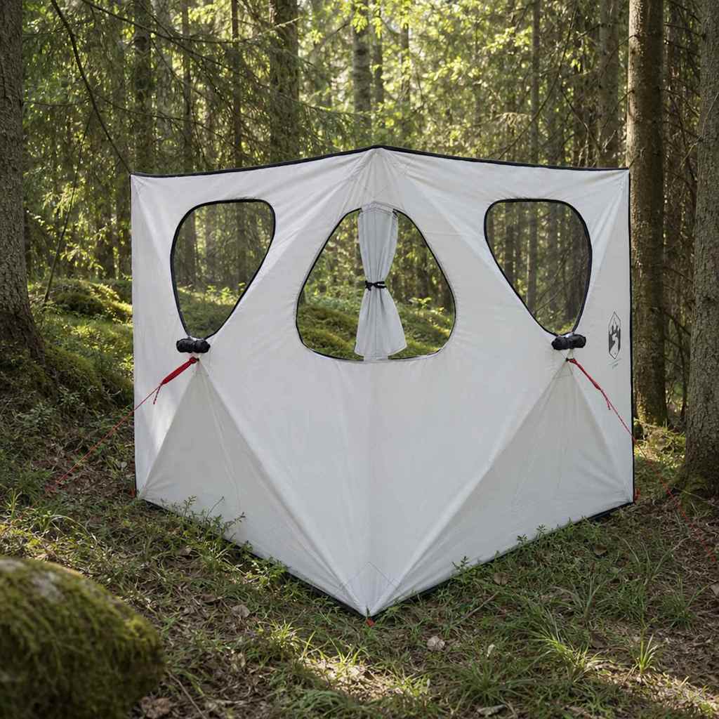 Huntingzelt 145 x 145 x 150 cm Weiß Blackout