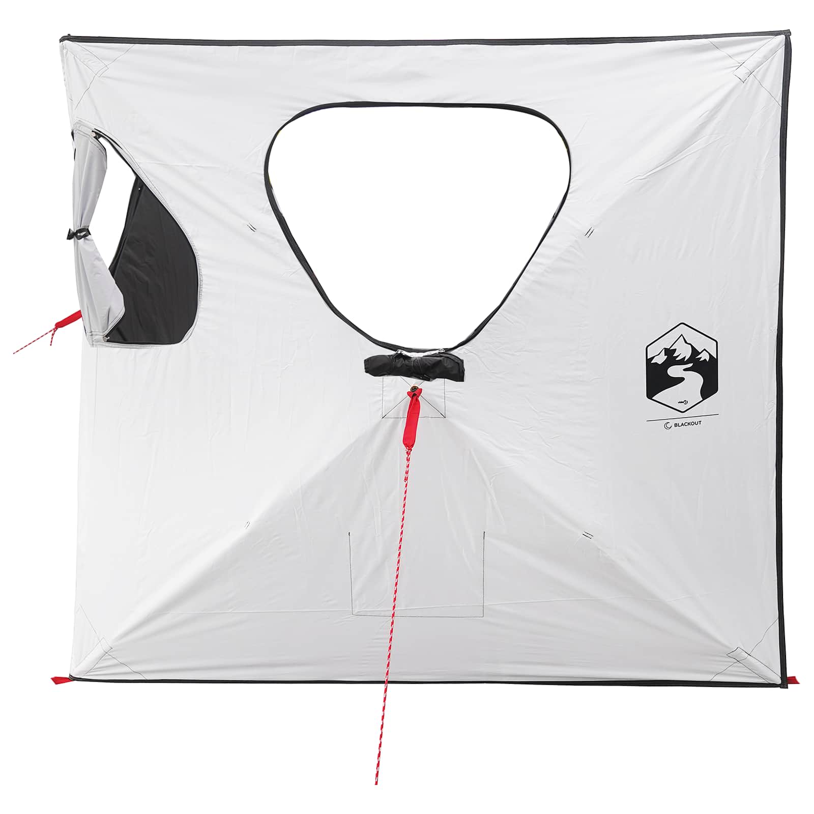 Huntingzelt 145 x 145 x 150 cm Weiß Blackout